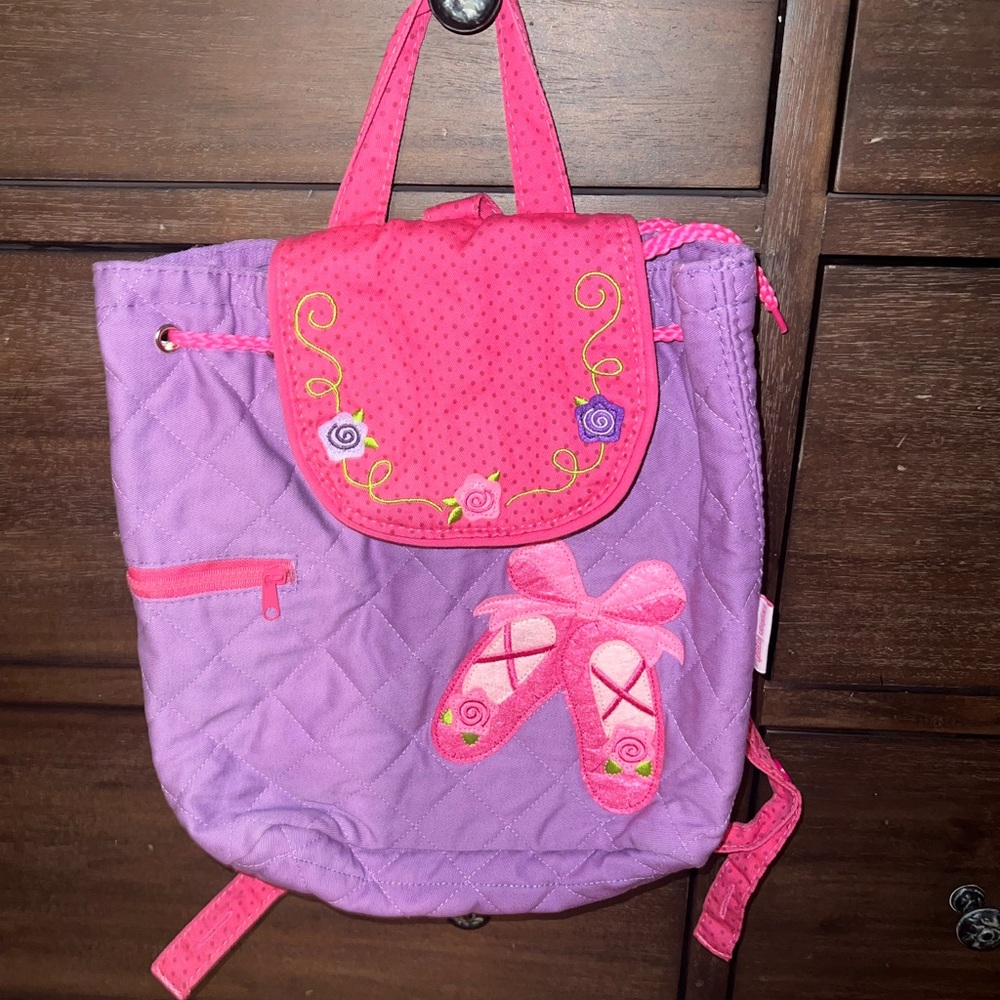 Small purple and ink dance bag